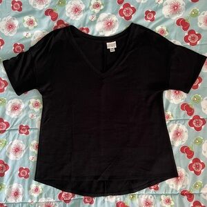 Black V-Neck Tee size XS